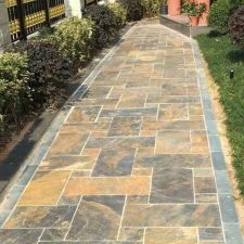 Natural Rustic Slate Patio Paver Landscaping Flagstone For Floor